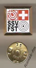 Швейцария Федерация стрелковый спорт Винтовка ружье пистолет тир стрельба клеймо 1