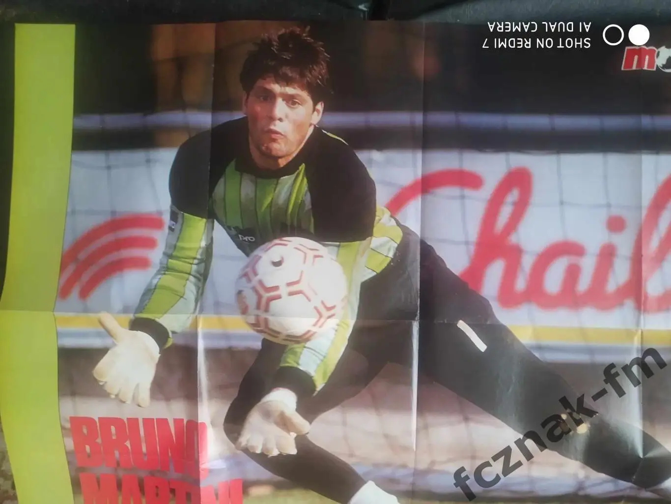 Постер плакат ФК Лаваль – Мартини poster Laval France 1986-87 - Bruno Martini 1