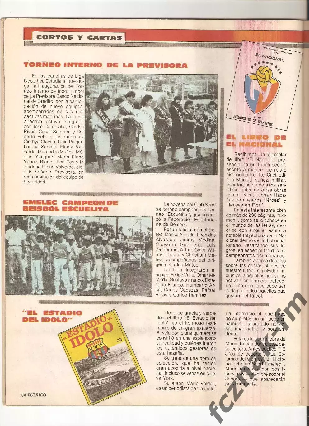 Футбол Журнал ЭСТАДИО 1988 №1, 2 Эквадор на выбор 1