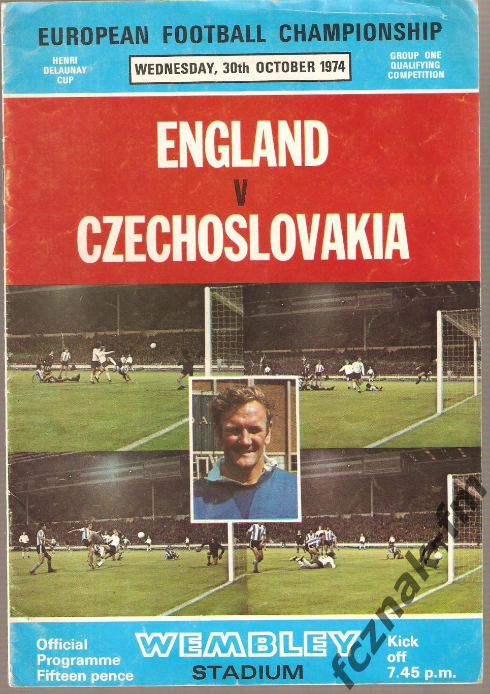 Англия Чехословакия 1974