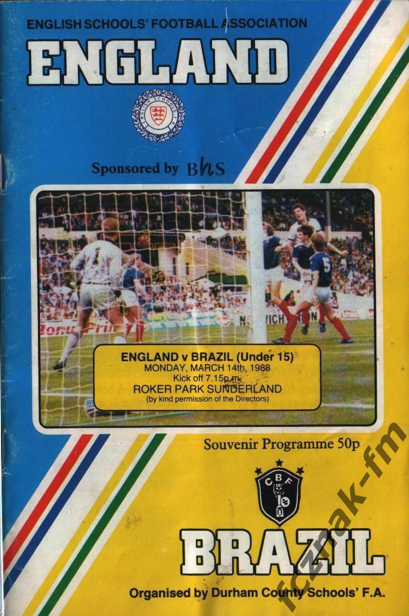 Англия Бразилия 1988