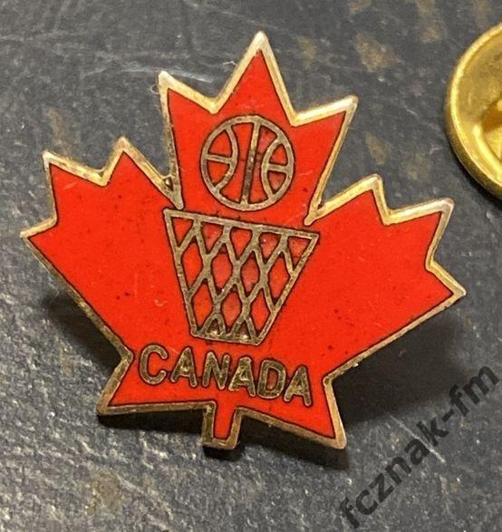 Баскетбол Федерация Канада спорт тяжелый знак эмаль