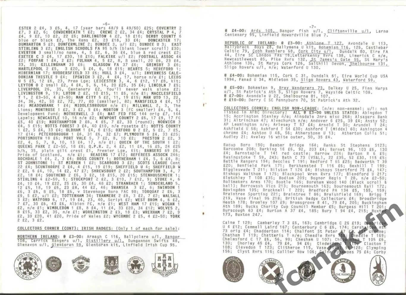 Каталог значков LAPELS Toby Jackson значки клубов Англии и мира на продажу 4