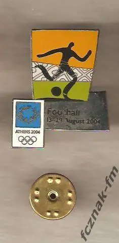 Олимпиада 2004 Греция Афины Футбол спорт эмаль