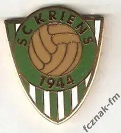 ФК Кринс Швейцария Футбол клуб отличный знак эмаль