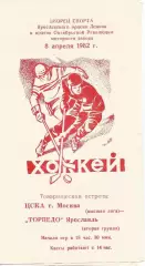 Торпедо (Яр) - ЦСКА товар. матч 8.04.1982