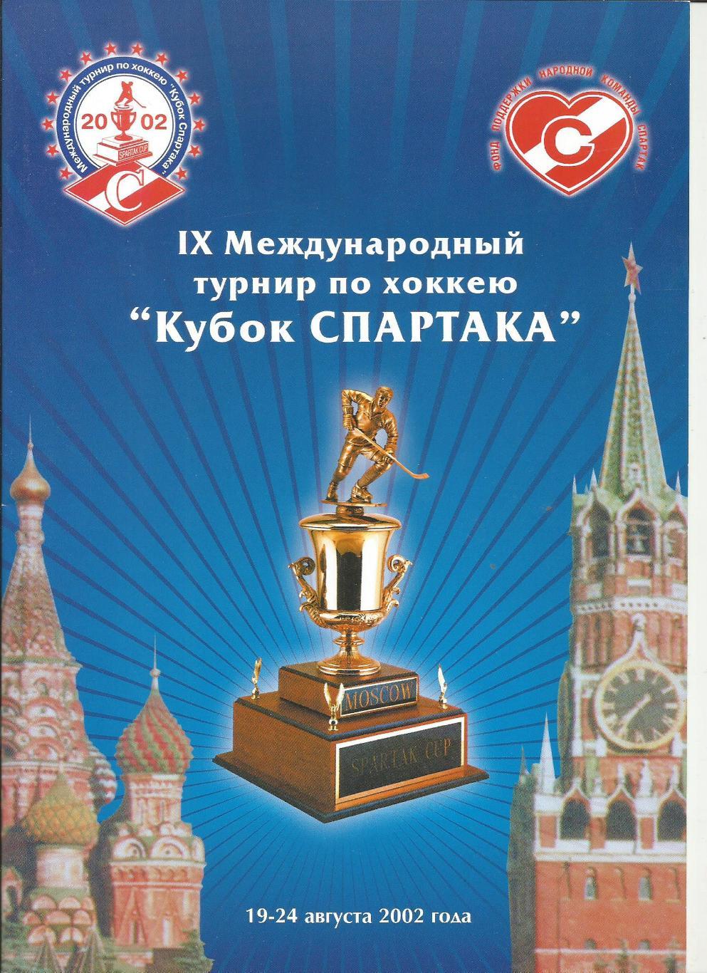 IX турнир Кубок Спартака 2002 (Спартак, Цска, Крылья, Ак барс, Витязь, ХИФК)