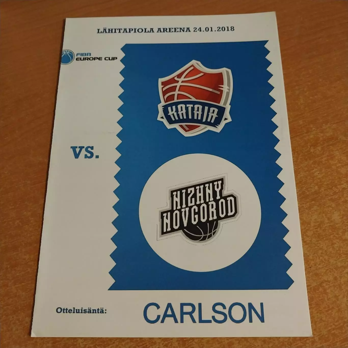 Катайя Финляндия - БК Нижний Новгород 2018