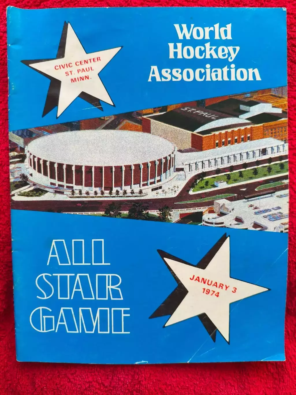 Журнал - Программа WHA All-Star Game 1973-74 Хоккей ВХА Канада США