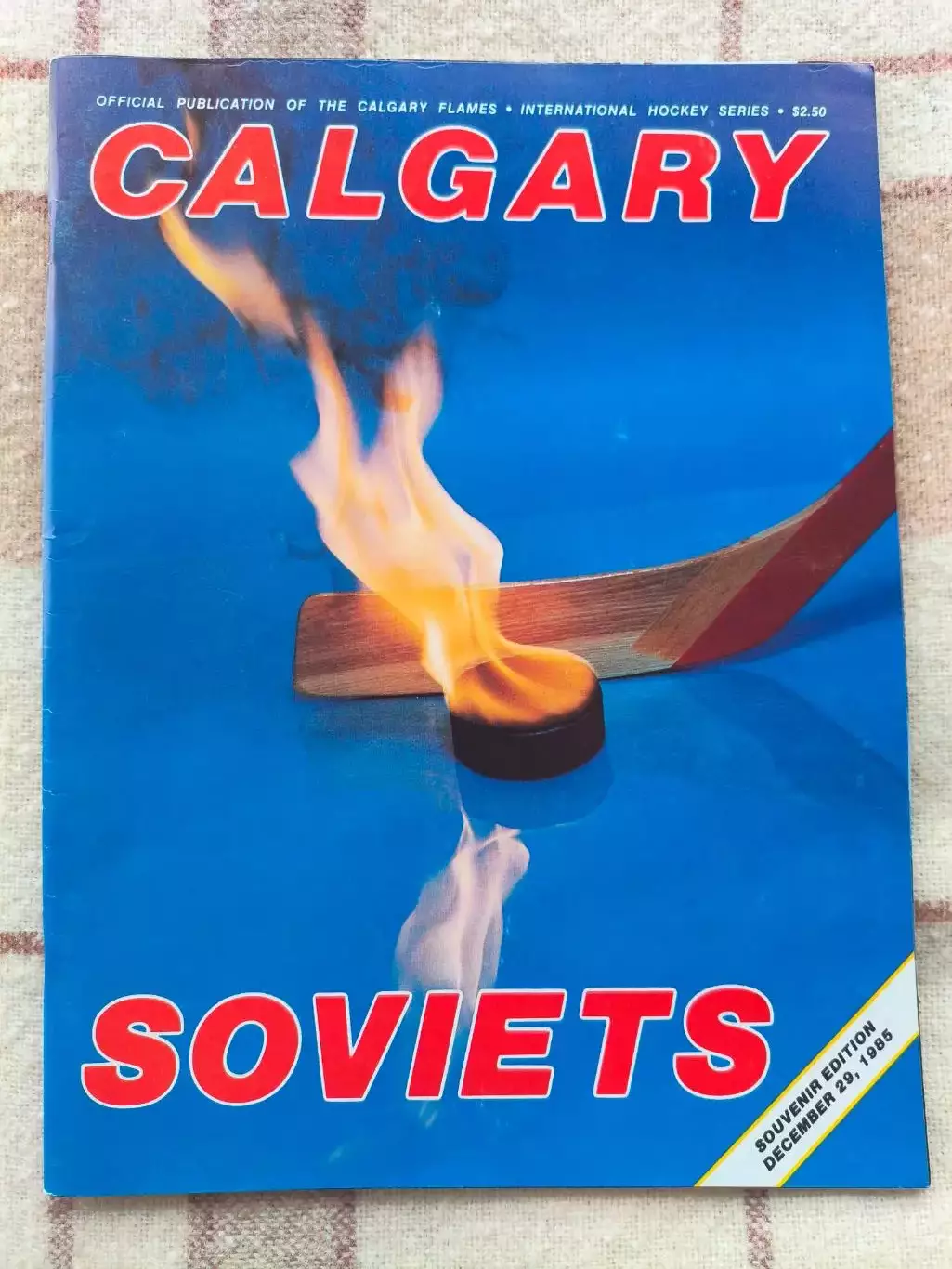 Суперсерия хоккейная программа Динамо Москва - Калгари Флэймз 1985-86