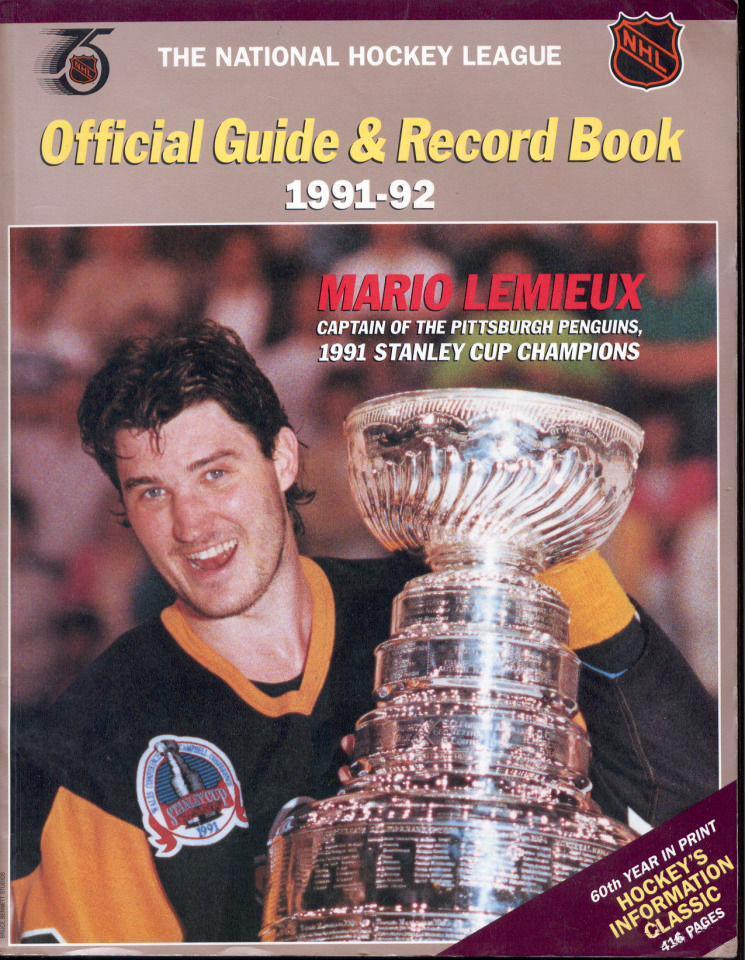 Хоккей. НХЛ - Официальный справочник. Сезон 1991-92 годов.