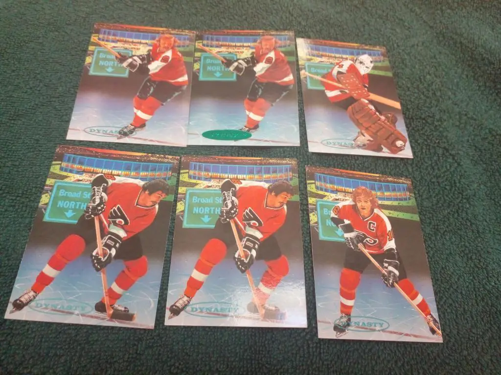 Лот из 6 карточек НХЛ Филадельфия Флайерз