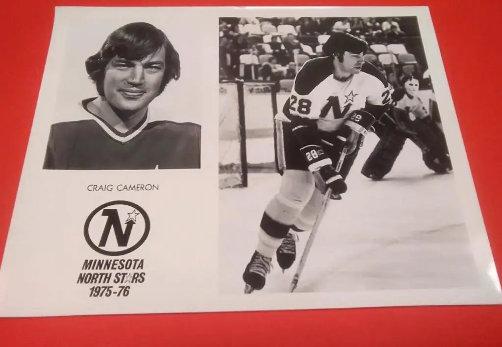 НХЛ Пресс Фото Craig Cameron Миннесота Норт Старз