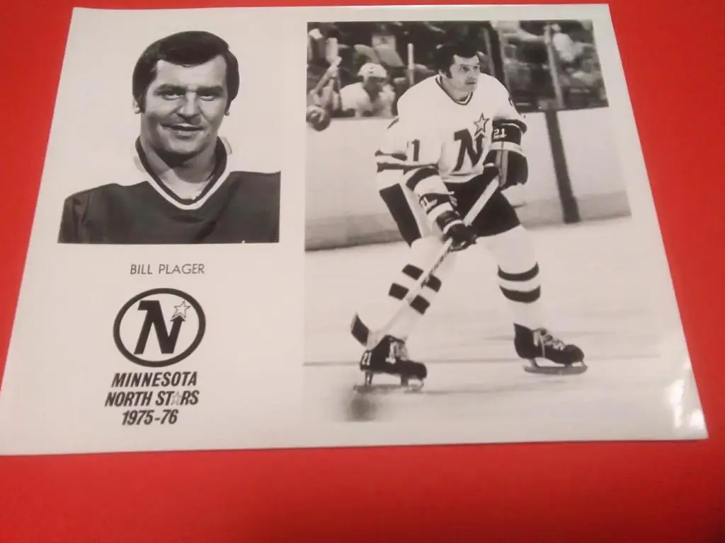 НХЛ Пресс Фото Bill Plager Миннесота Норт Старз