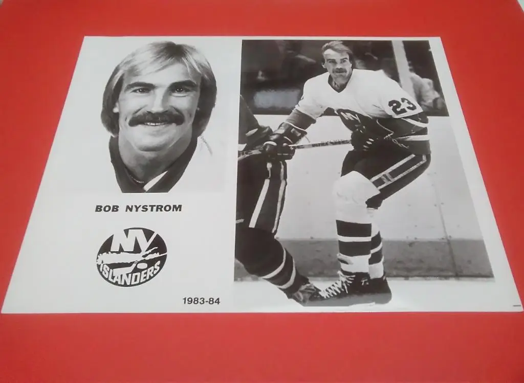 НХЛ Пресс Фото Bob Nystrom Нью-Йорк Айлендерз