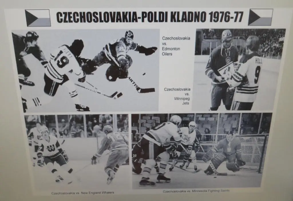 Хоккей Сборная ЧССР vs клубы ВХА (Канады, США) 1976-77. Лот из 6 фото 4