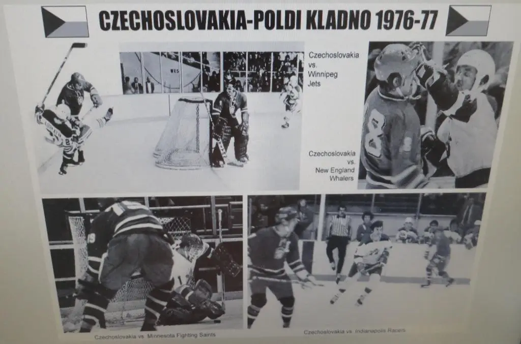 Хоккей Сборная ЧССР vs клубы ВХА (Канады, США) 1976-77. Лот из 6 фото 5