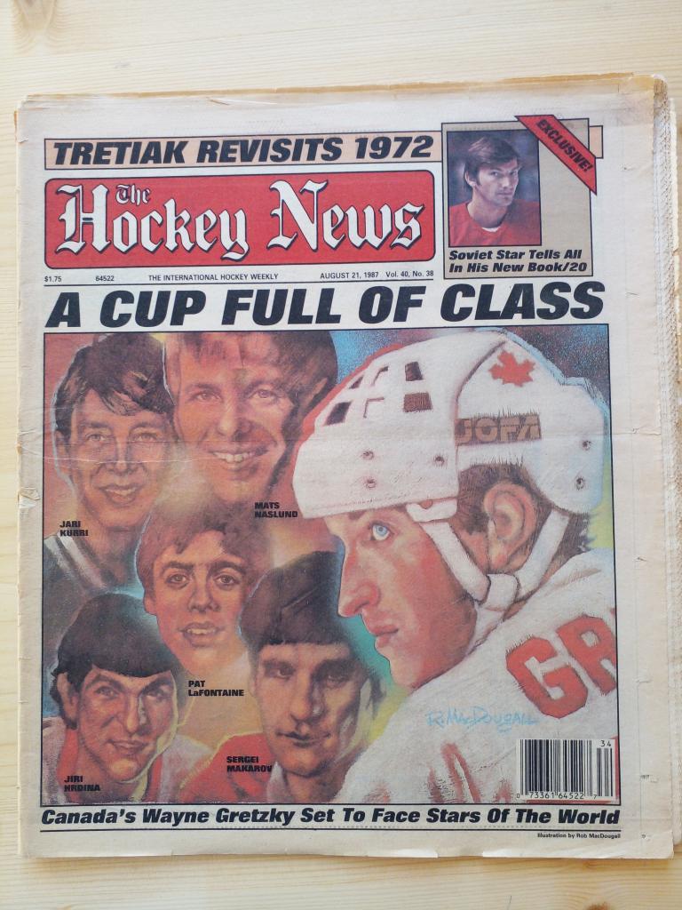 СССР - Канада. Кубок Канады 1987. Газета The Hockey News