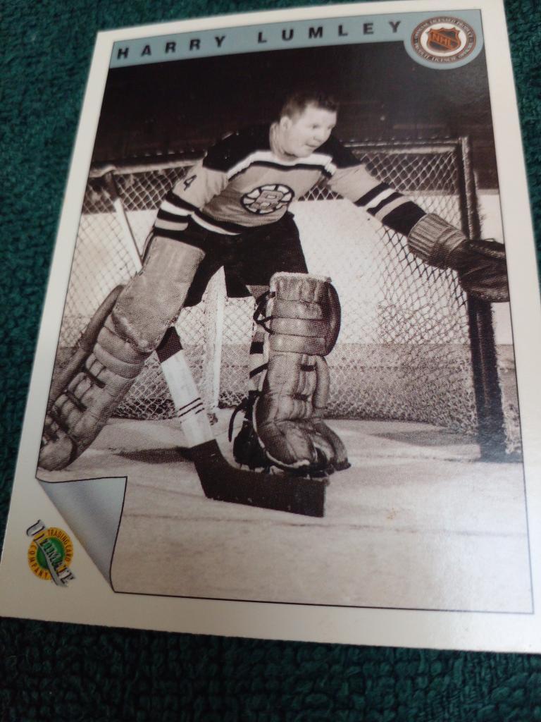 Карточка Harry Lumley Бостон Брюинз НХЛ Хоккей
