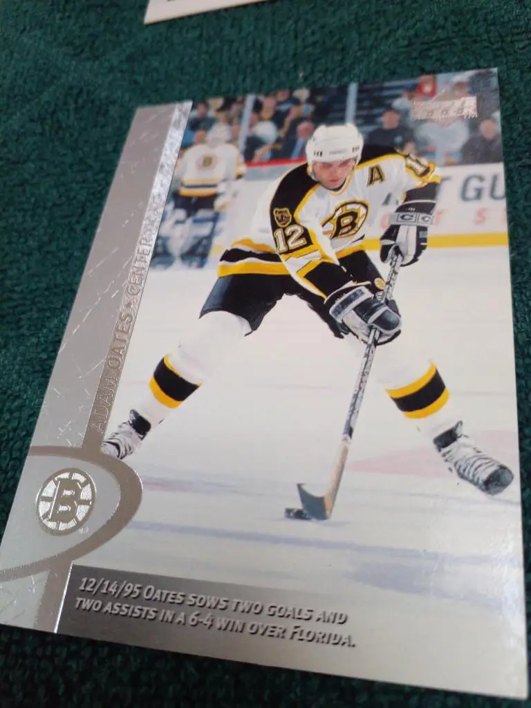 Карточка Adam Oates Бостон Брюинз НХЛ Хоккей