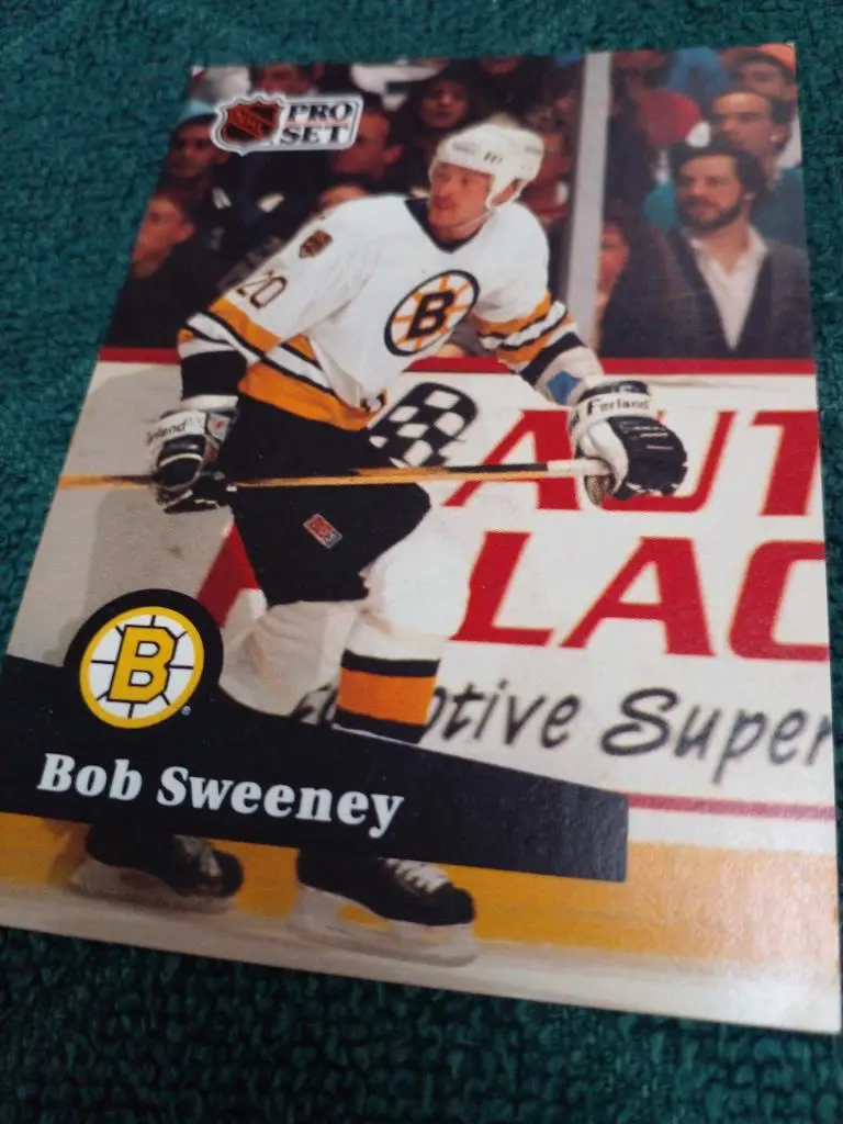 Карточка Bob Sweeney Бостон Брюинз НХЛ Хоккей