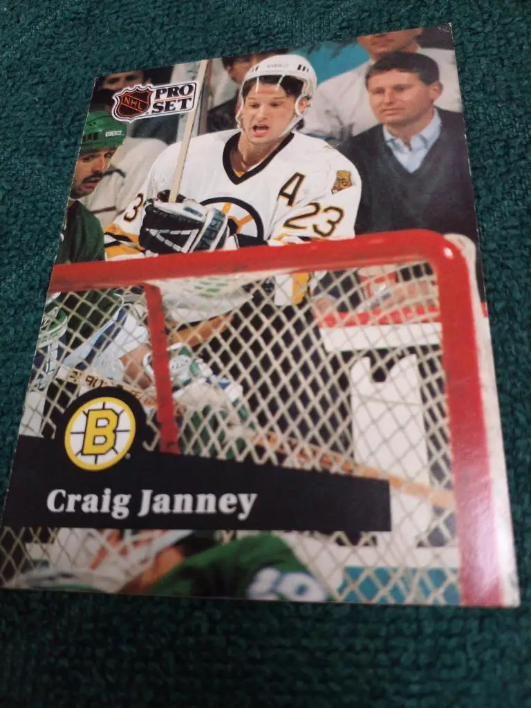 Карточка Craig Janney Бостон Брюинз НХЛ Хоккей