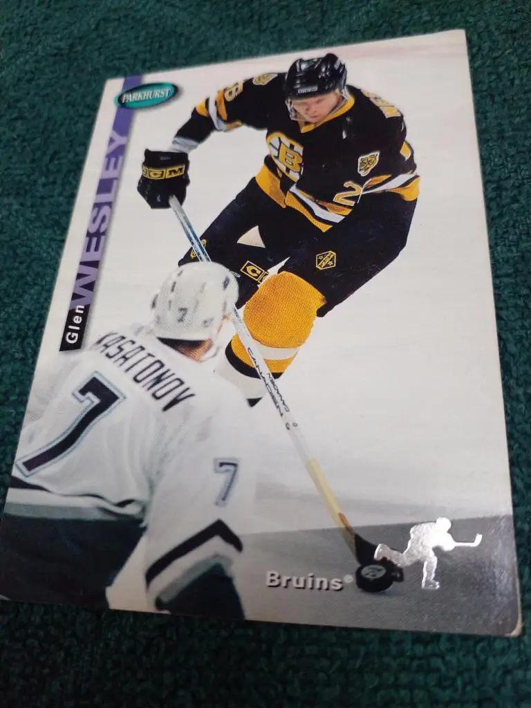 Карточка Glen Wesley Бостон Брюинз НХЛ Хоккей