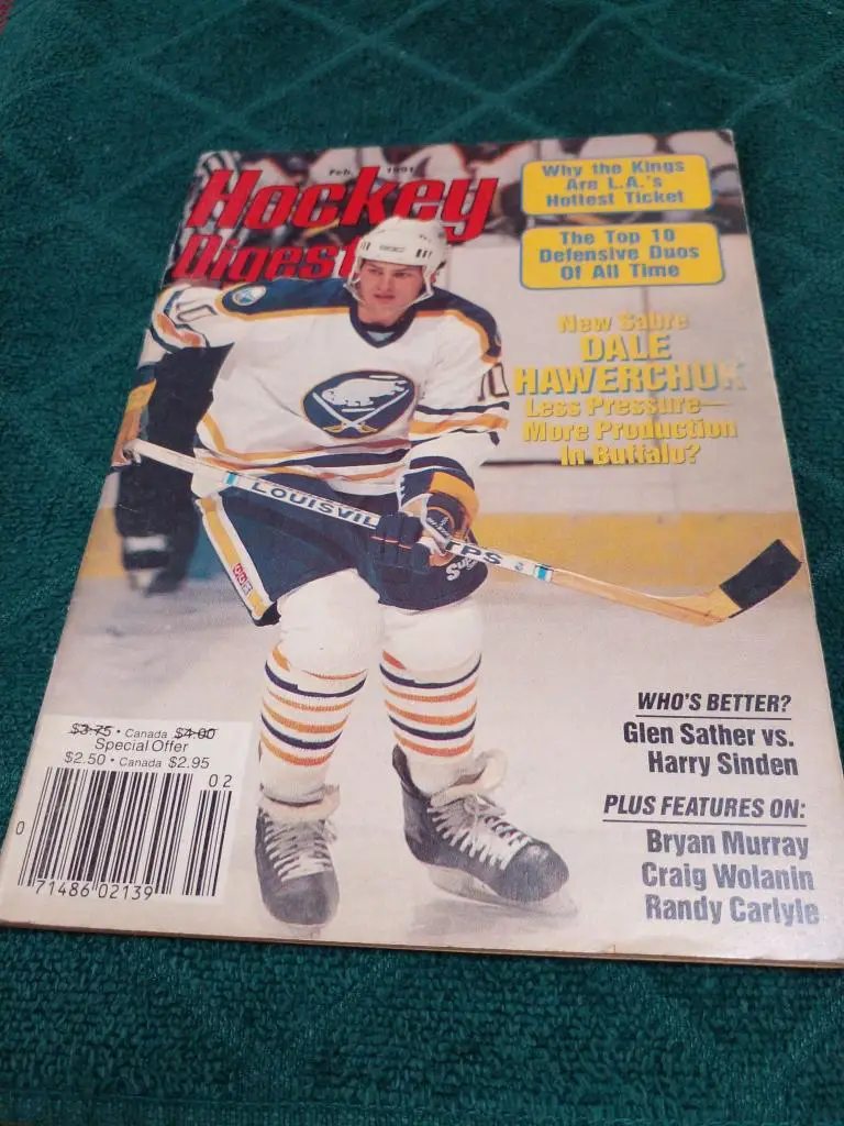 Журнал НХЛ HOCKEY DIGEST 1991 Канада, США.