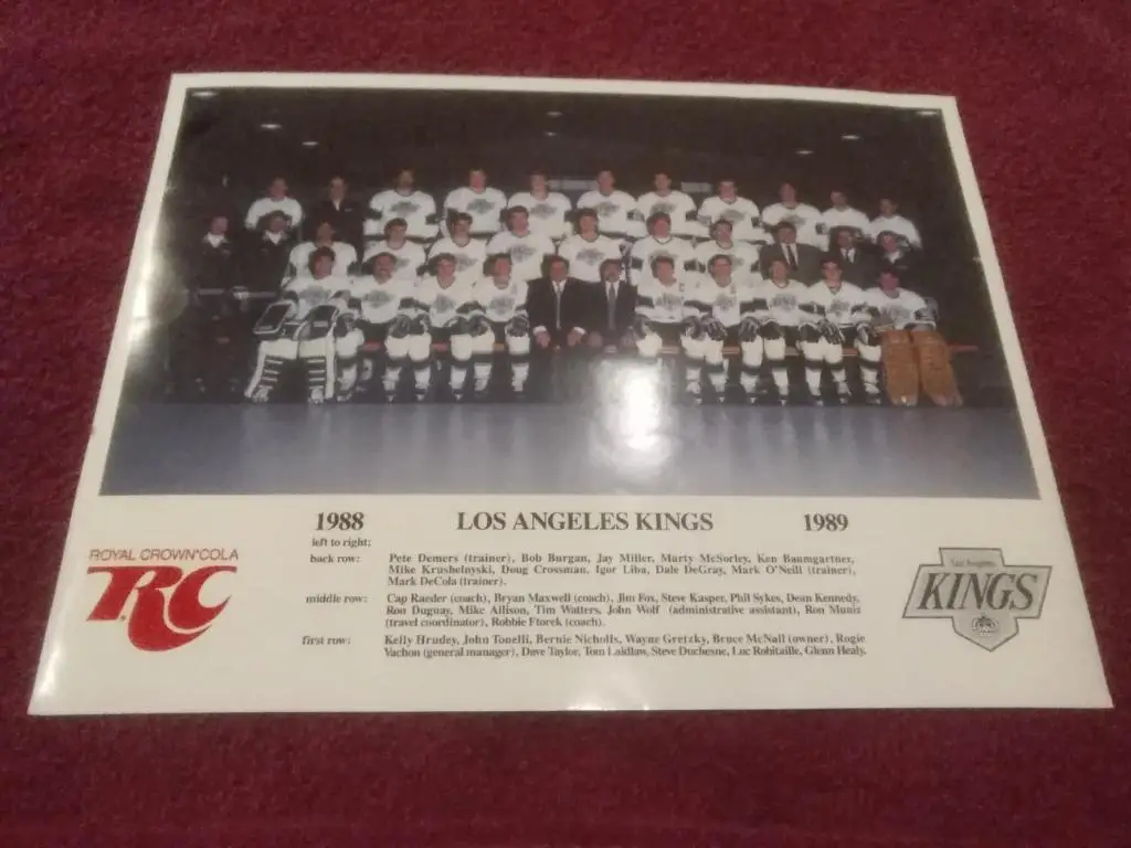 Фото НХЛ Лос-Анжелес Кингз 1988-89 Канада, США (Wayne Gretzky)