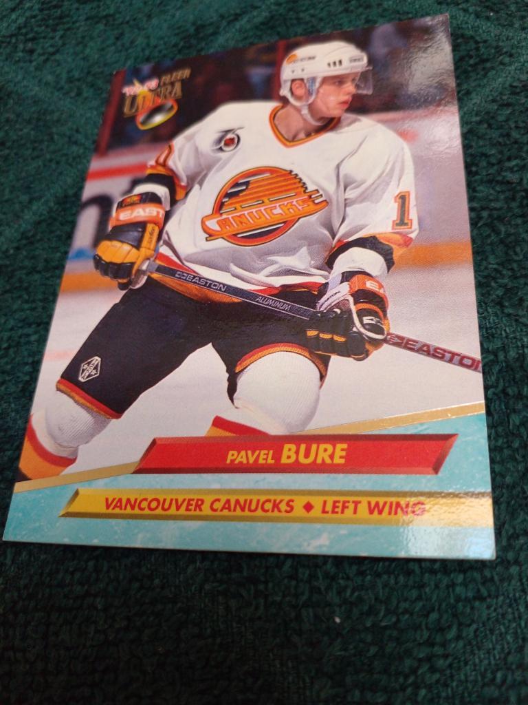 Карточка Хоккей Павел Буре Ванкувер Канакс (игроки СССР в НХЛ).