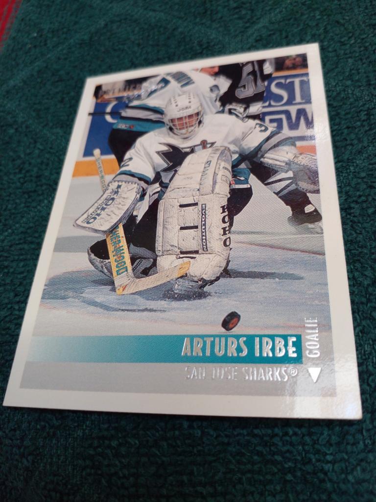 Карточка Хоккей Артур Ирбе Сан-Хосе Шаркс (игроки СССР в НХЛ).