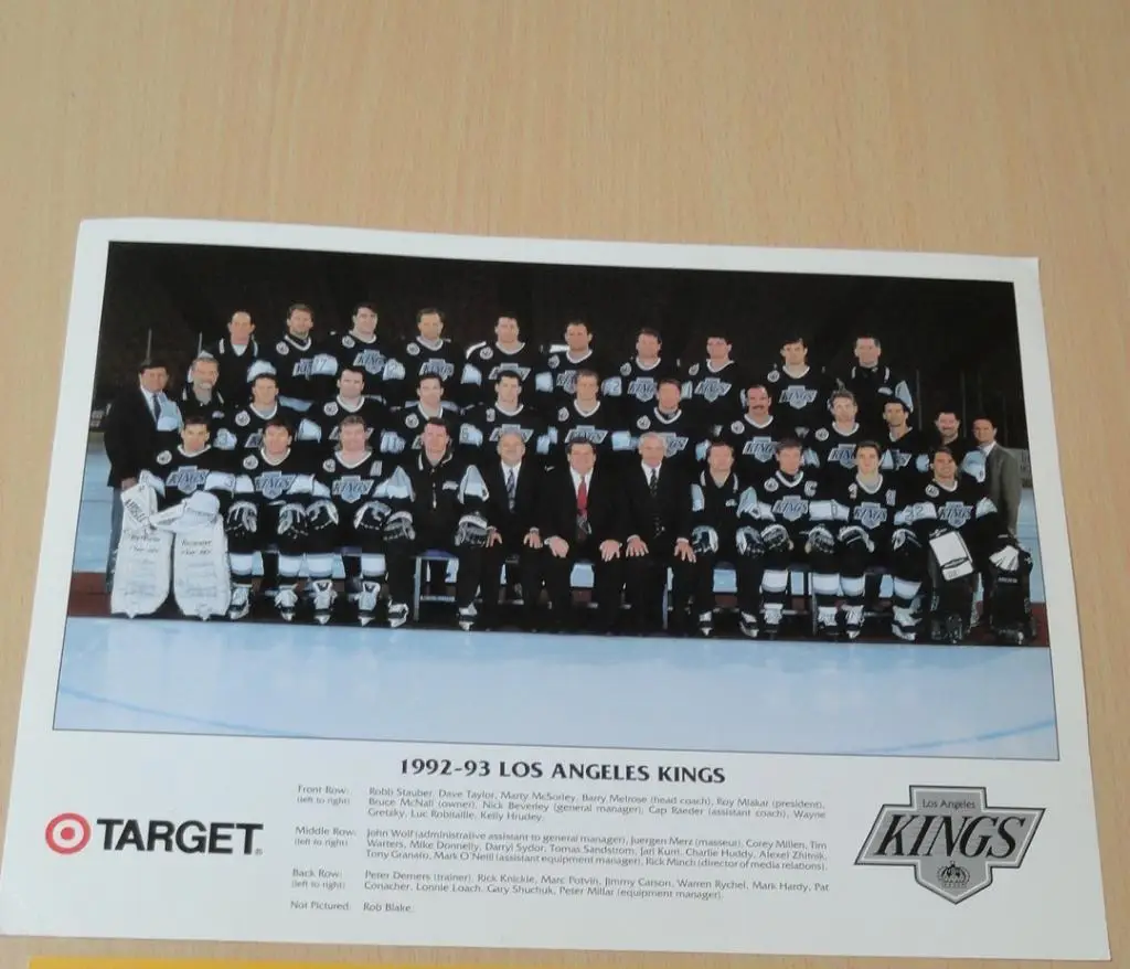 Фото НХЛ Лос-Анжелес Кингз 1992-93 Канада, США (Wayne Gretzky)