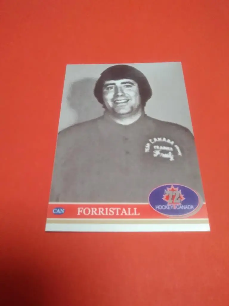 Джон Форристолл. Хоккей СССР - Канада 1972. Редкая карточка.