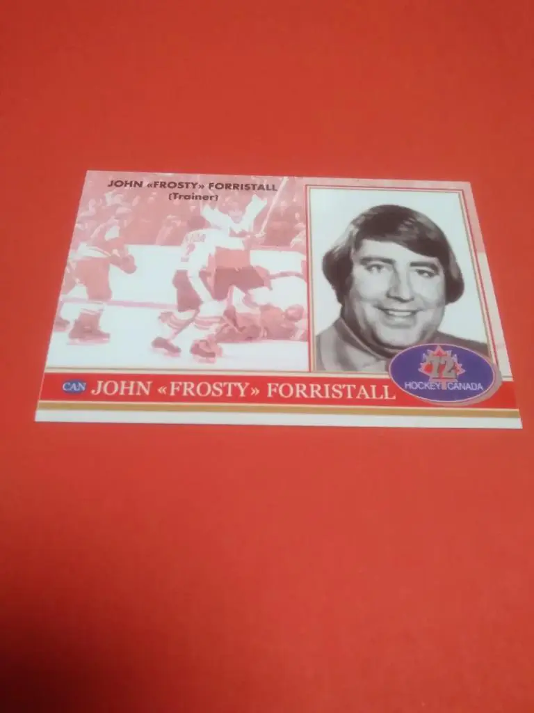 Джон Форристолл. Хоккей СССР - Канада 1972. Редкая карточка. 1