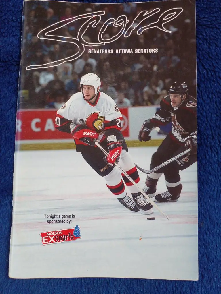 Хоккей НХЛ Программа Феникс - Оттава 1998-99 На обложке Маркус Арведссон