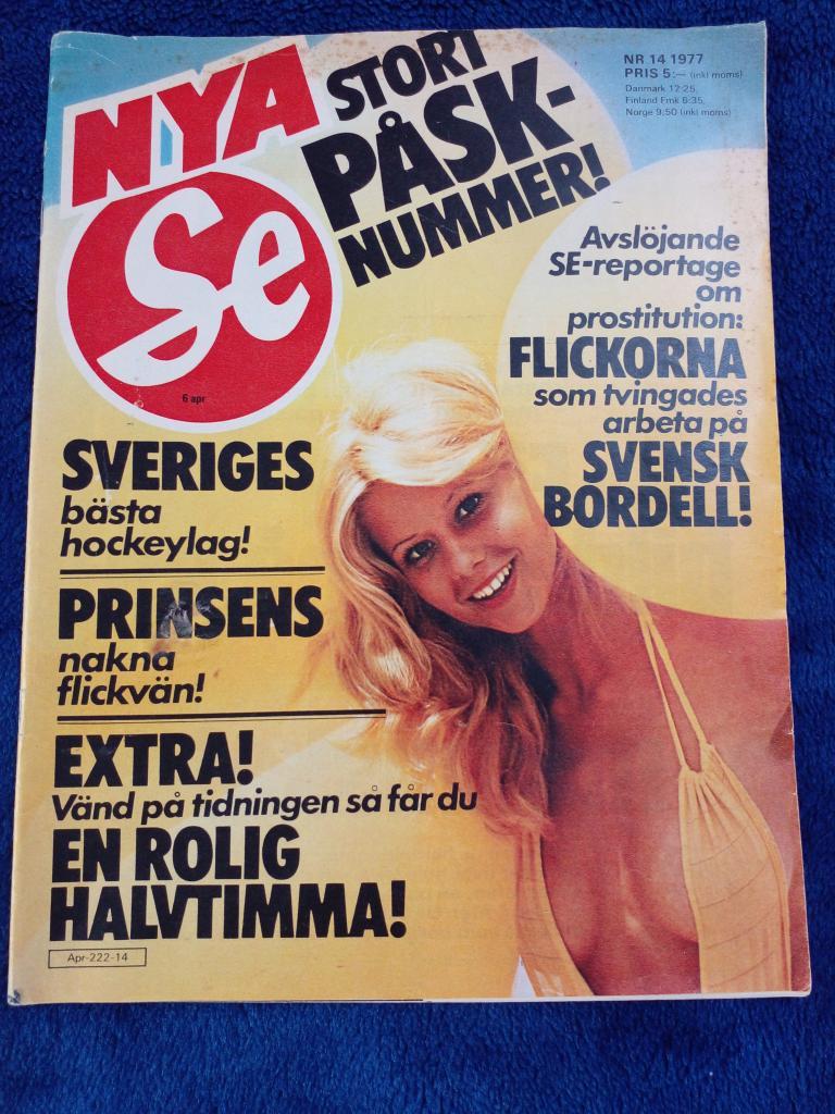 Шведский журнал 1977. Статьи и фото игроки Швеции в клубе Виннипег Джетс ВХА 1