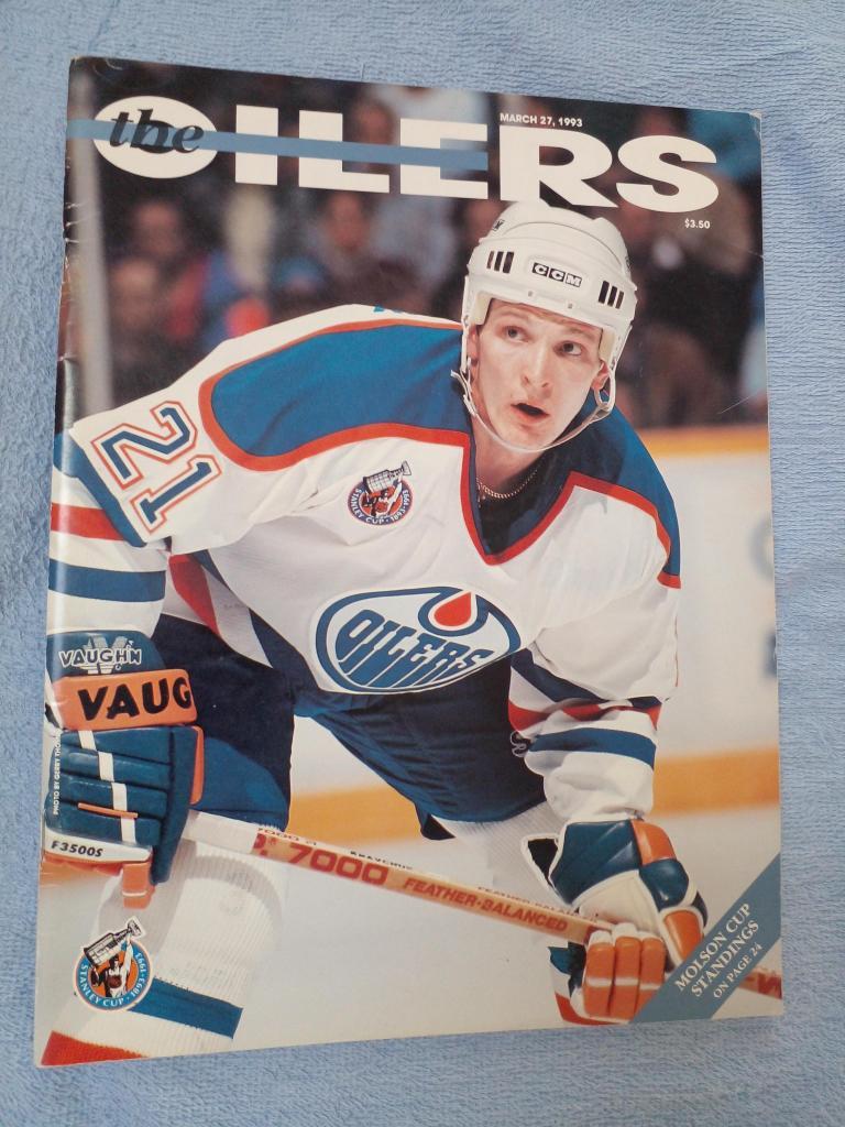 Журнал Хоккей НХЛ Программа Эдмонтон Ойлерз vs Торонто Мэйпл Лифз 1992-93