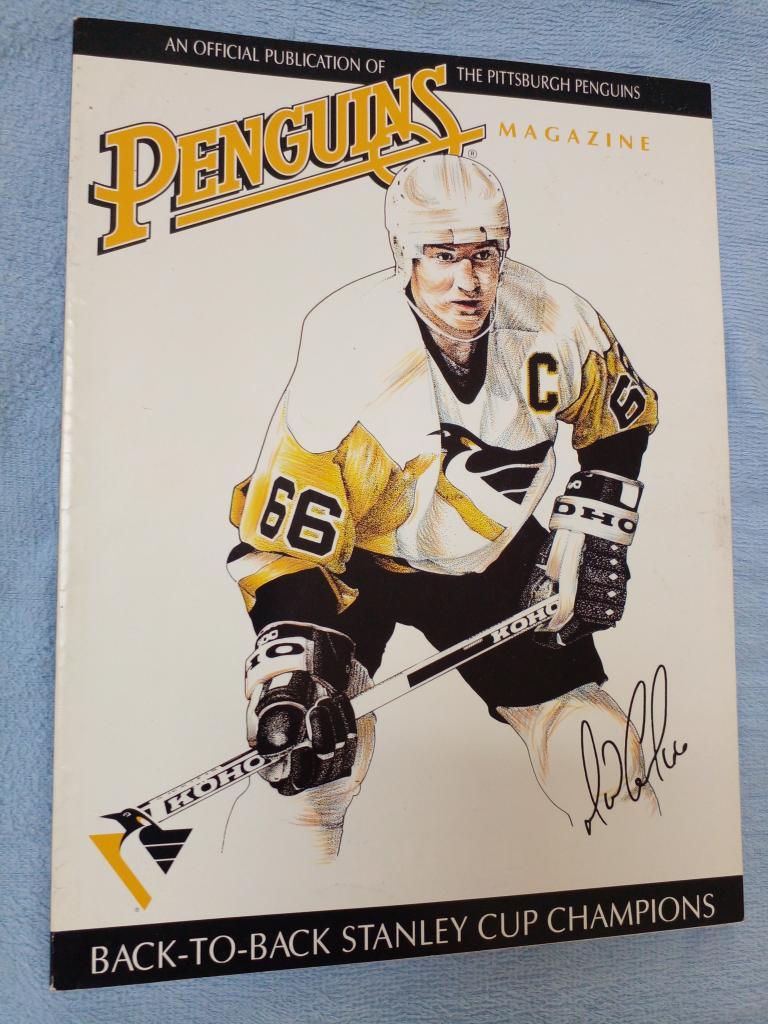 Журнал Хоккей НХЛ Программа Питтсбург Пингвинз vs Нью-Йорк Айлендерз 1992