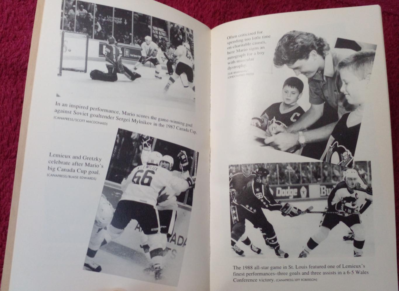 Книга Хоккей НХЛ MARIO Канада, США (Марио Лемье - Питтсбург Пингвинз) 4