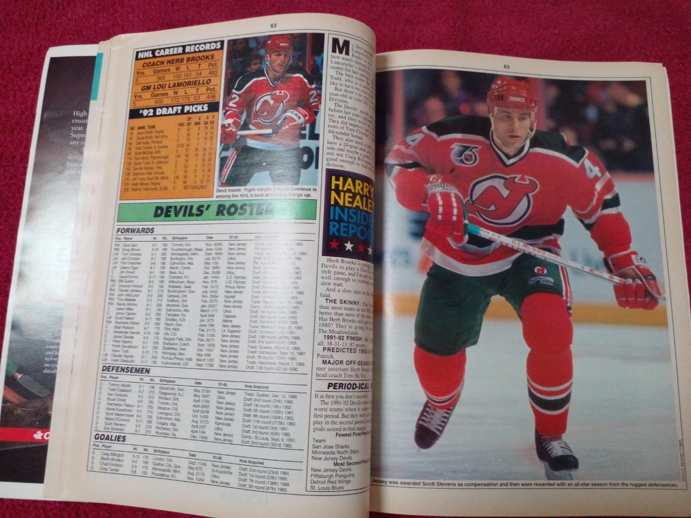 Спецвыпуск Журнал-справочник INSIDE HOCKEY YEARBOOK'93 Хоккей НХЛ 5