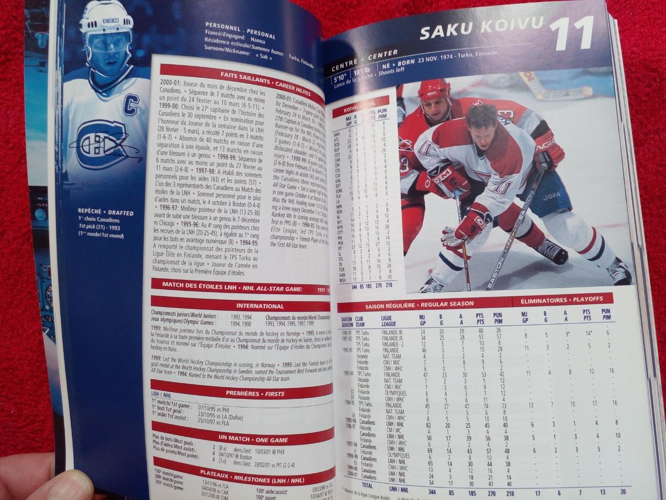 Клубный справочник Монреаль Канадиенз 2001-02 Хоккей НХЛ Канада, США 1