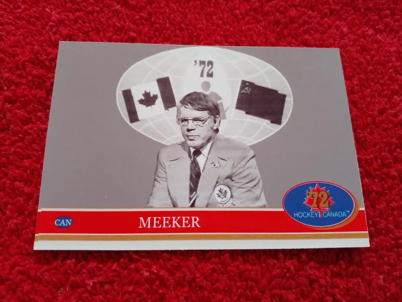 Хови Микер. Хоккей СССР - Канада 1972. Редкая карточка.