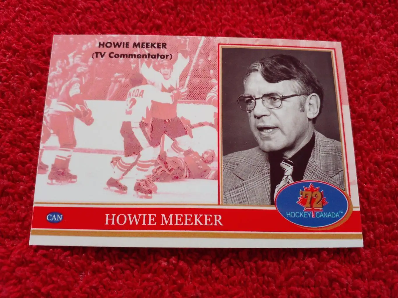 Хови Микер. Хоккей СССР - Канада 1972. Редкая карточка. 1