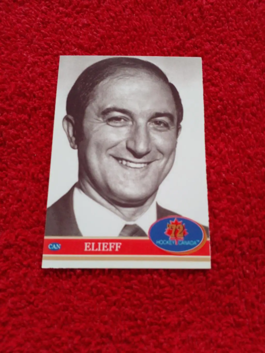 Карл Эльефф. Хоккей СССР - Канада 1972. Редкая карточка.