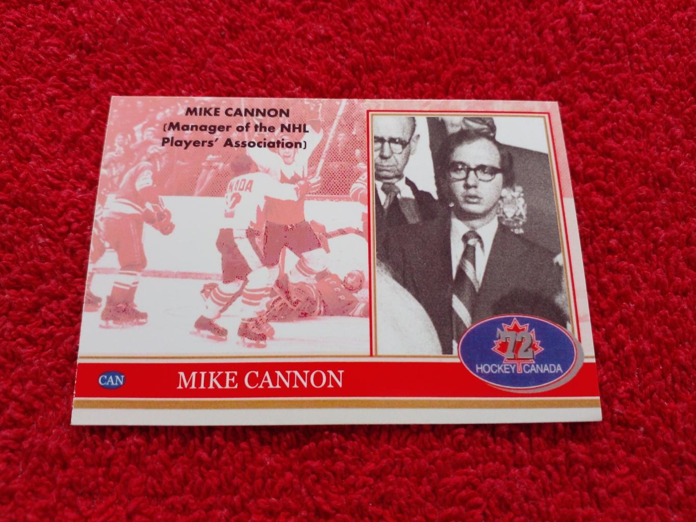 Майк Кэннон. Хоккей СССР - Канада 1972. Редкая карточка. 1