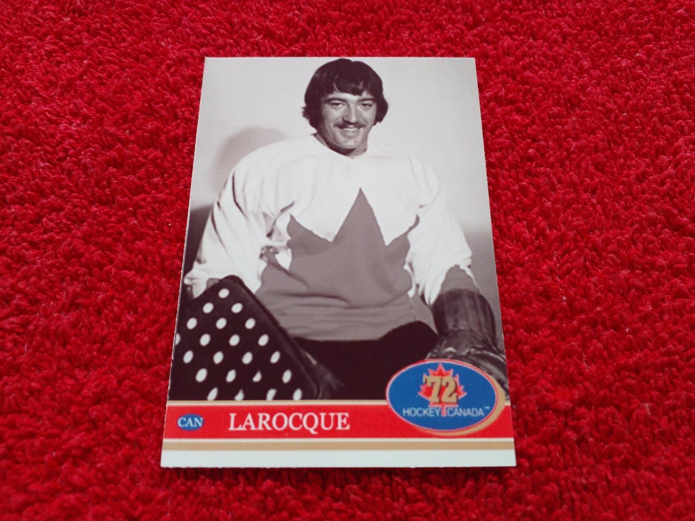 Мишель Лярок. Хоккей СССР - Канада 1972. Редкая карточка.