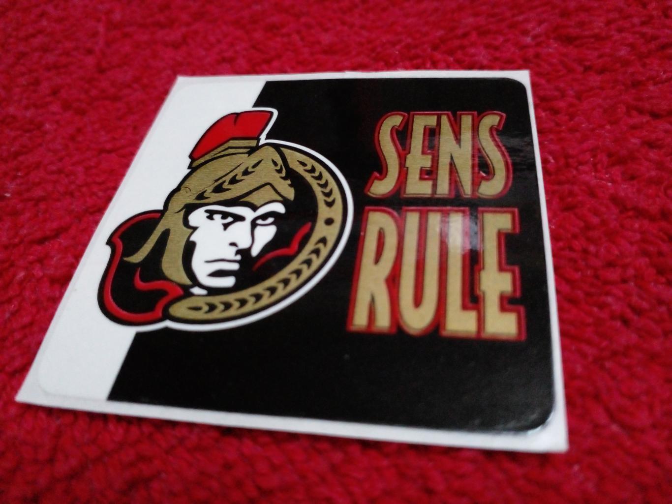 Реальная Наклейка НХЛ Оттава Сенаторс, Канада США.