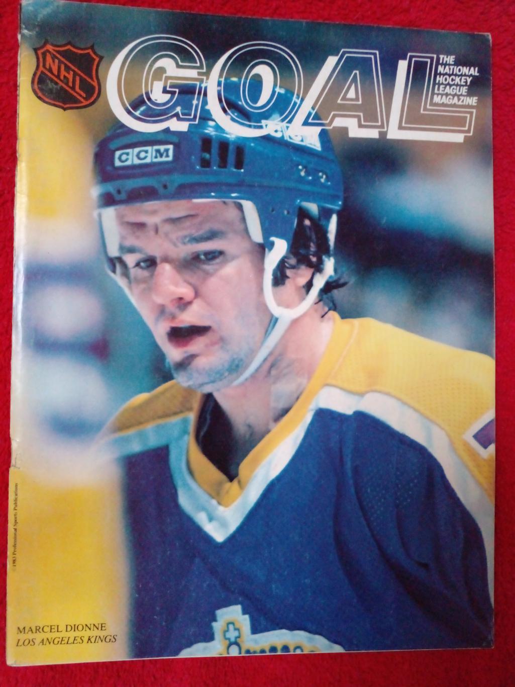 Журнал GOAL Хоккей НХЛ Программа Чикаго Блэк Хоукс vs Лос-Анджелес Кингз 1983-84