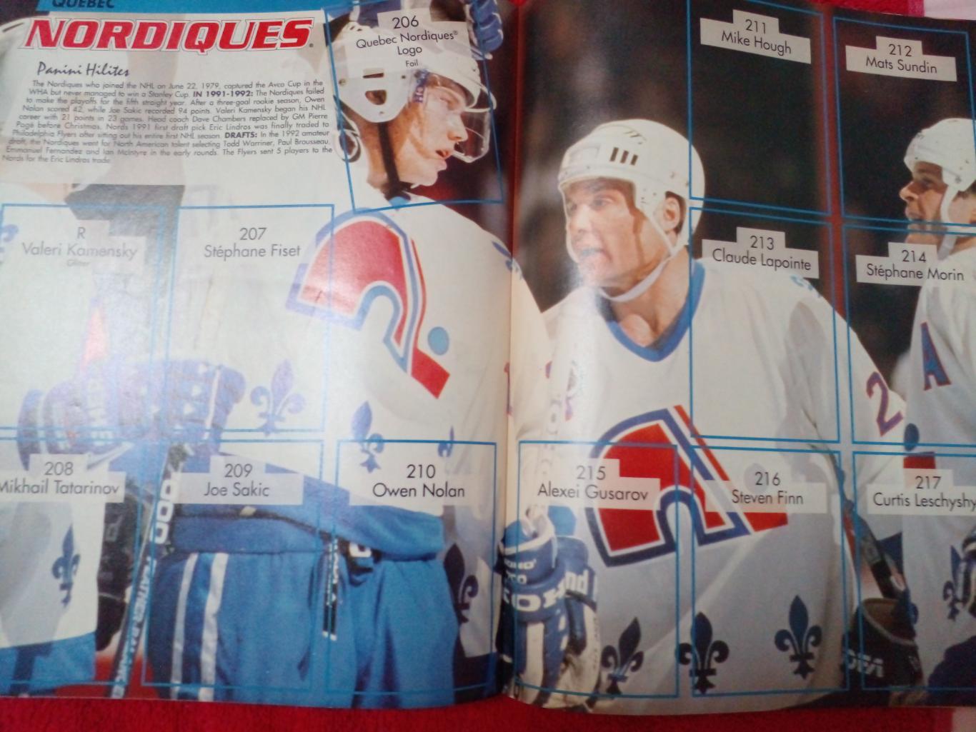 Хоккейный альбом НХЛ для наклеек 1992-93 (без наклеек) Канада, США 1