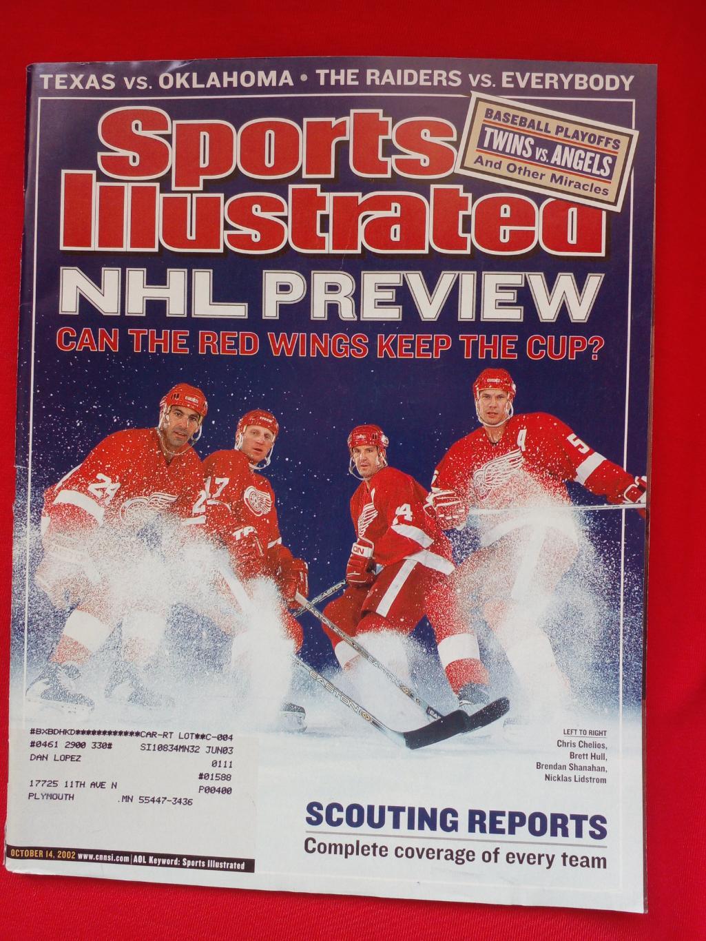 Журнал SPORTS ILLUSTRATED 2002-2003 Хоккей Канада США